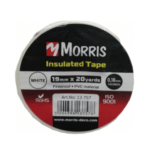 Morris Μονωτική Ταινία Λευκή 19mm*20m - 13757