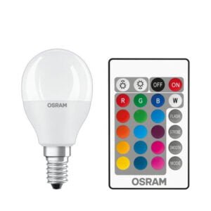 Osram Led E14 RGB White Λάμπα Σφαιρική Με Τηλεχειρισμό 5.5 Watt - 44724