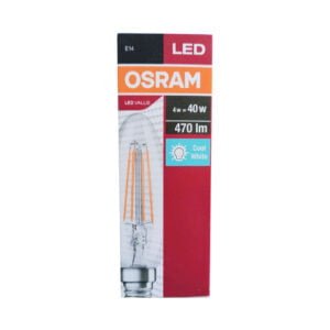 Osram Λάμπα Led Κερί Cool White Ε14 9W 470lm - 31340