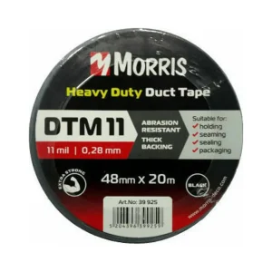 Morris DT11 Αυτοκόλλητη Υφασμάτινη Ταινία Μαύρη 48mm x 20m - 39925